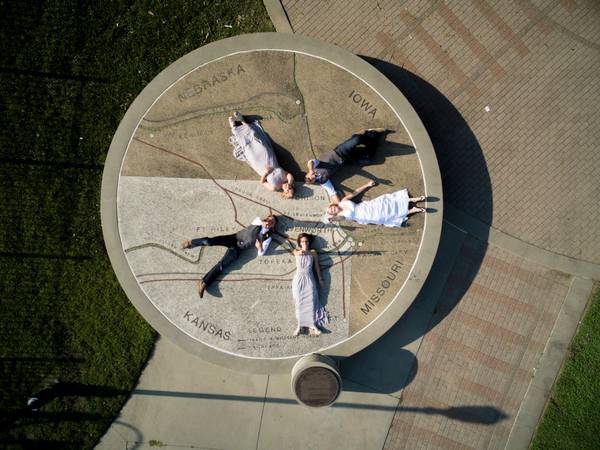 Clear aerial drone photography displaying a unique view of the DFW area.