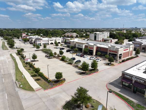 Dramatic aerial drone photography capturing a landscape in the DFW metroplex.