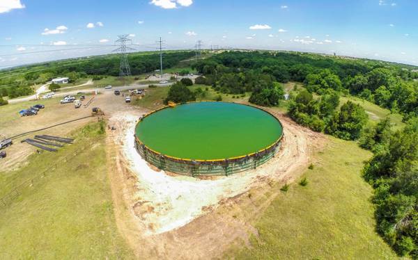 Expansive aerial drone photography providing a scenic view of Denton, TX.