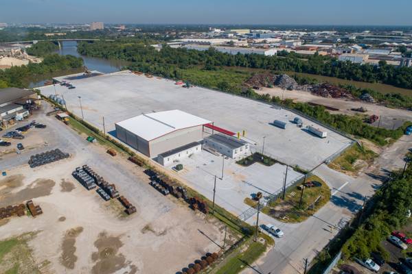 Drone survey and aerial photography of a large construction site in Denton TX.